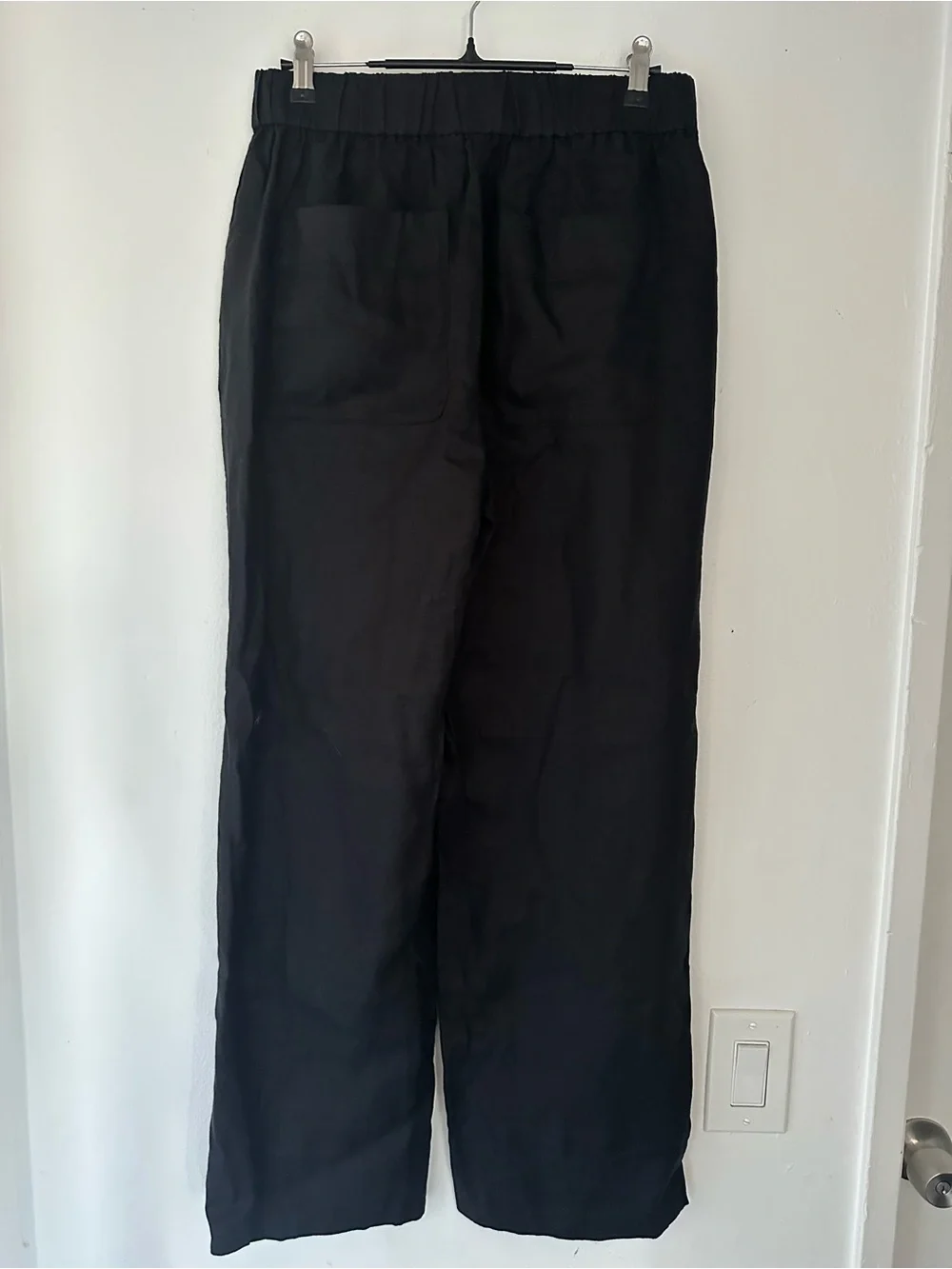 ✨ Everlane Breathable European Linen Pull-On Pants • Size M • Black (NWT)